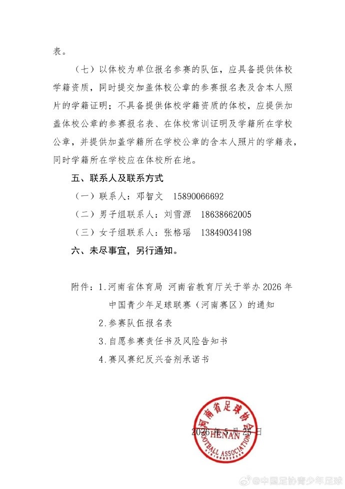 第五届中国青少年足球联赛河南赛区报名启动 第五届中国青少年足球联赛河南赛区报名启动